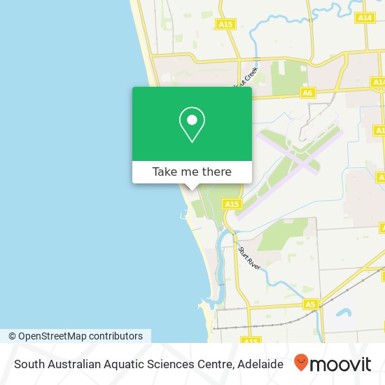 Mapa South Australian Aquatic Sciences Centre