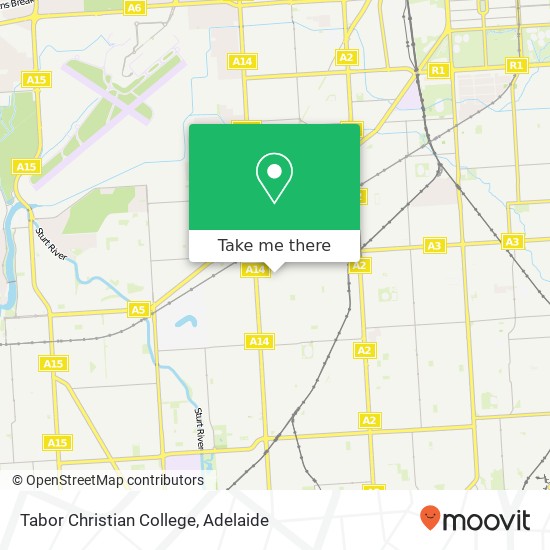 Mapa Tabor Christian College