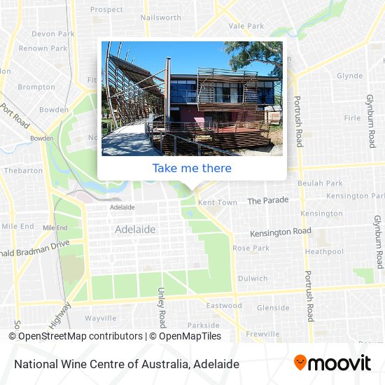 National Wine Centre of Australia map