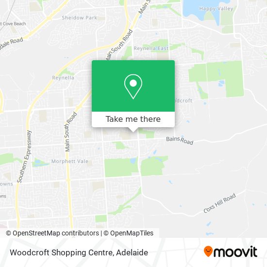 Mapa Woodcroft Shopping Centre