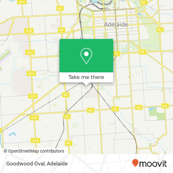Mapa Goodwood Oval