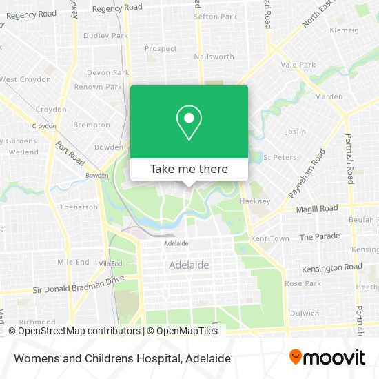 Mapa Womens and Childrens Hospital