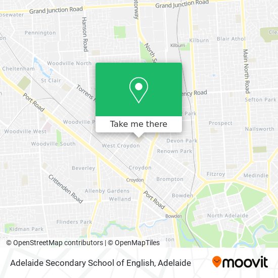 Adelaide Secondary School of English map