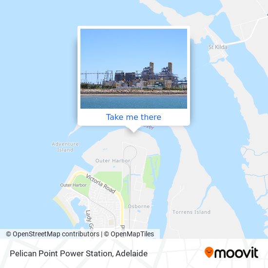 Mapa Pelican Point Power Station