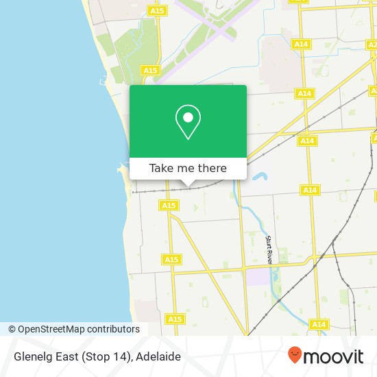 Glenelg East (Stop 14) map
