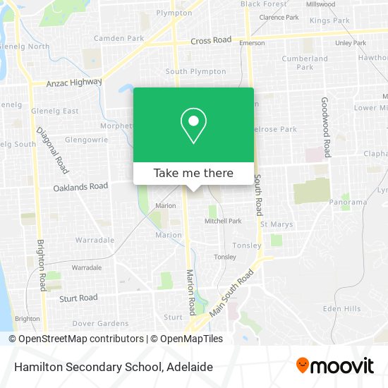 Mapa Hamilton Secondary School