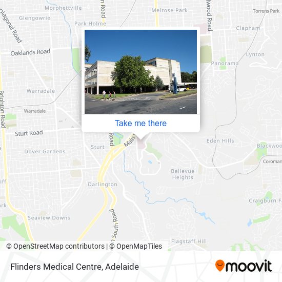 Flinders Medical Centre map