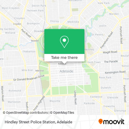 Hindley Street Police Station map