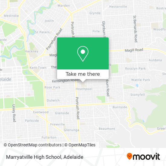 Mapa Marryatville High School