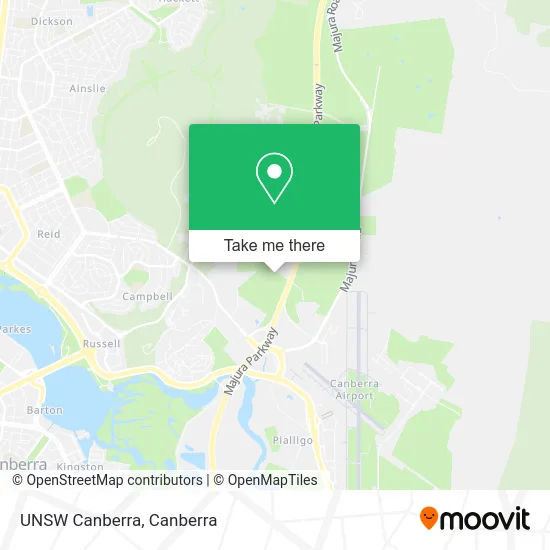 Mapa UNSW Canberra
