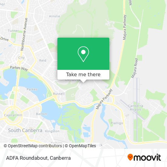 ADFA Roundabout map