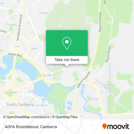 Mapa ADFA Roundabout