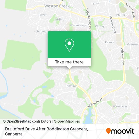 Drakeford Drive After Boddington Crescent map