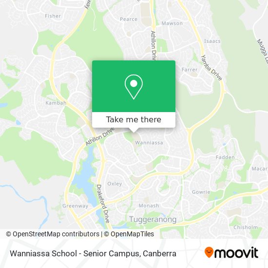 Mapa Wanniassa School - Senior Campus