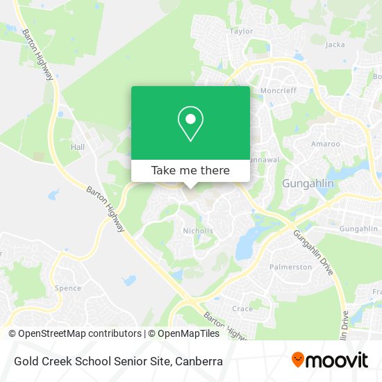 Gold Creek School Senior Site map