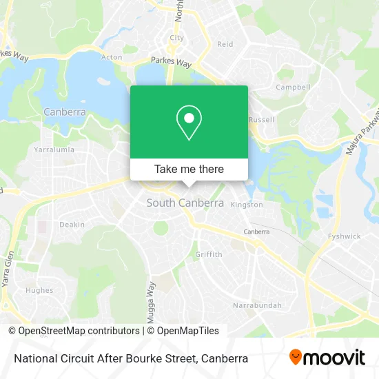 National Circuit After Bourke Street map