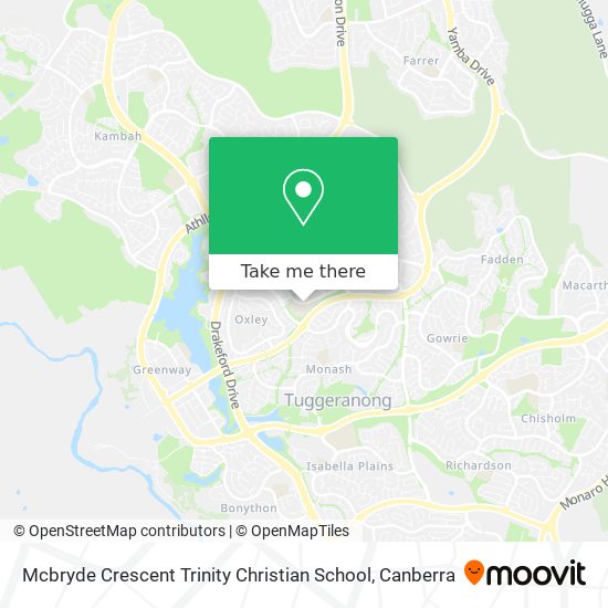 Mcbryde Crescent Trinity Christian School map