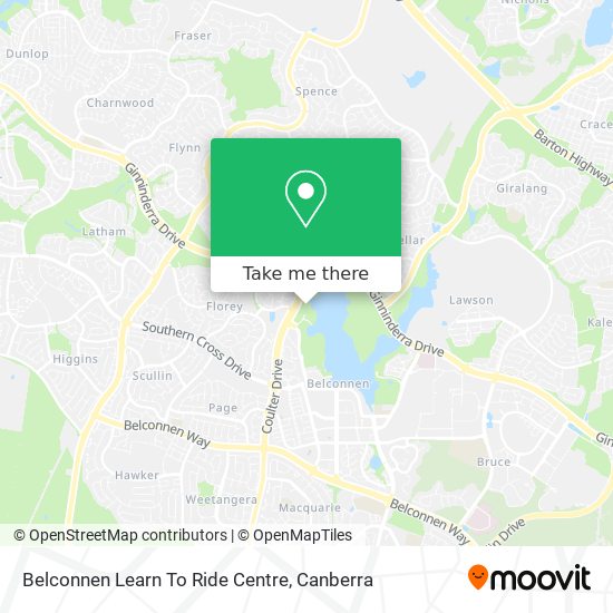 Belconnen Learn To Ride Centre map