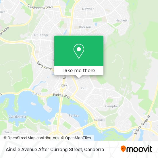 Ainslie Avenue After Currong Street map