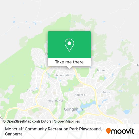 Moncrieff Community Recreation Park Playground map