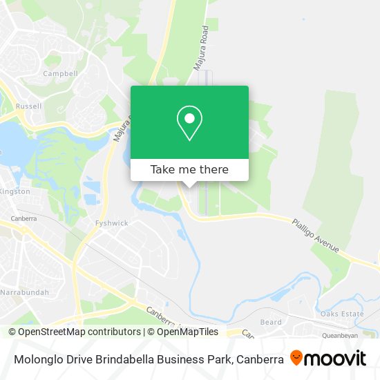 Molonglo Drive Brindabella Business Park map