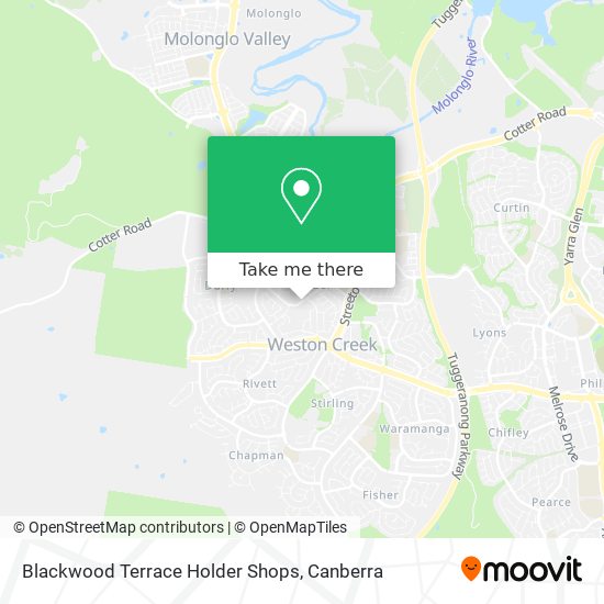 Blackwood Terrace Holder Shops map