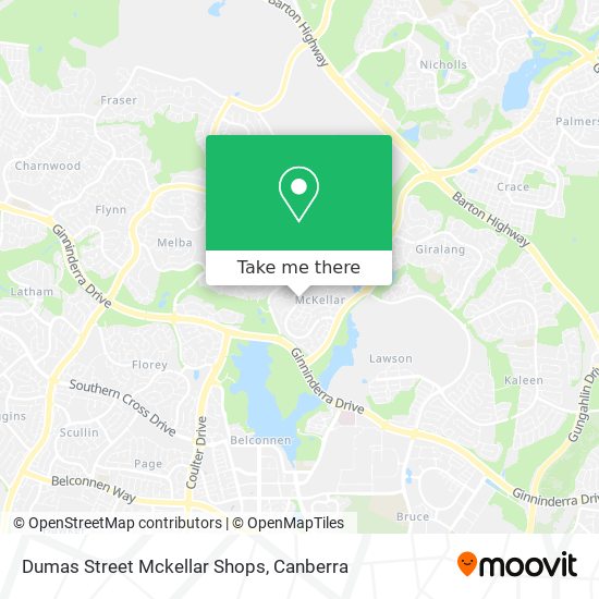 Dumas Street Mckellar Shops map