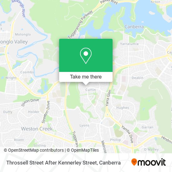 Throssell Street After Kennerley Street map