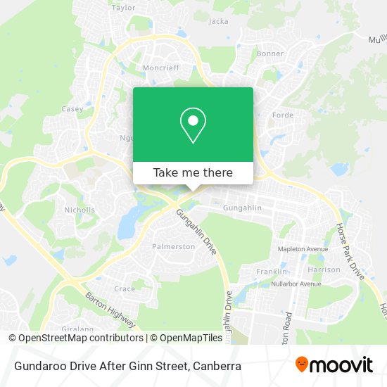 Gundaroo Drive After Ginn Street map