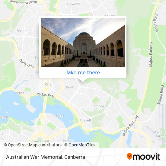 Australian War Memorial map