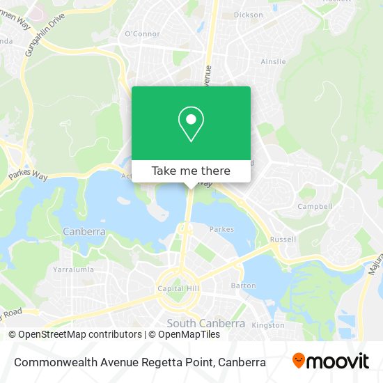 Mapa Commonwealth Avenue Regetta Point