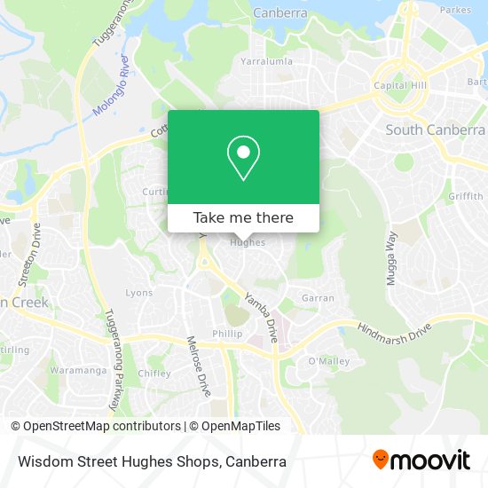 Wisdom Street Hughes Shops map