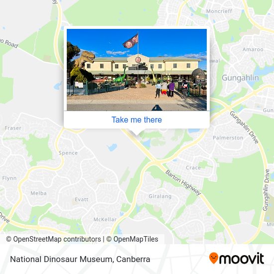National Dinosaur Museum map