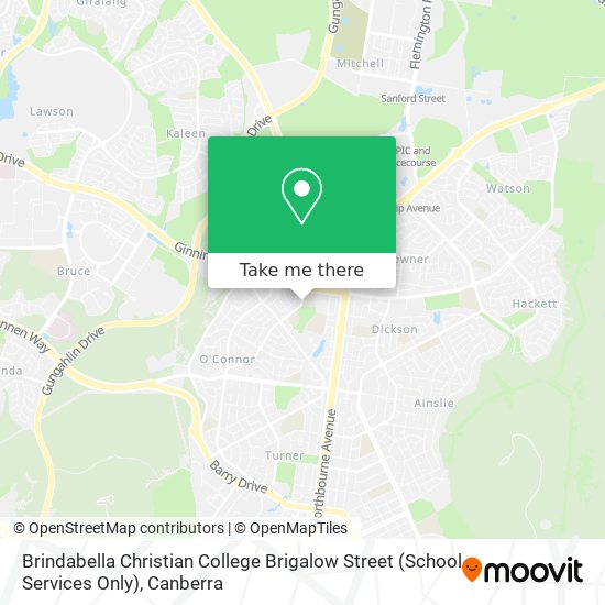 Brindabella Christian College Brigalow Street (School Services Only) map
