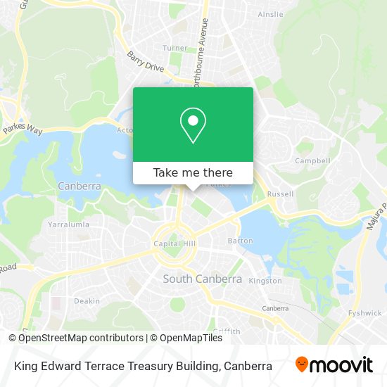 Mapa King Edward Terrace Treasury Building