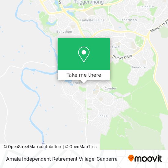 Amala Independent Retirement Village map