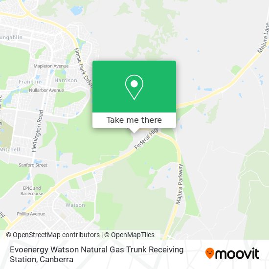 Evoenergy Watson Natural Gas Trunk Receiving Station map