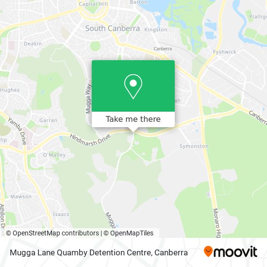 Mugga Lane Quamby Detention Centre map