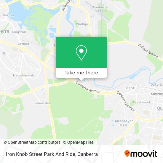 Iron Knob Street Park And Ride map