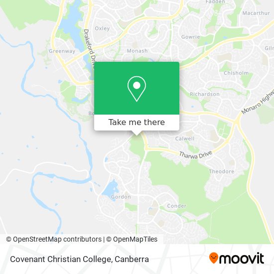 Covenant Christian College map