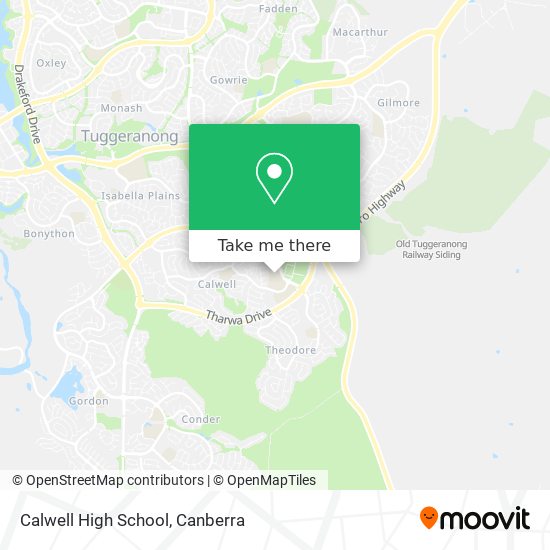 Calwell High School map