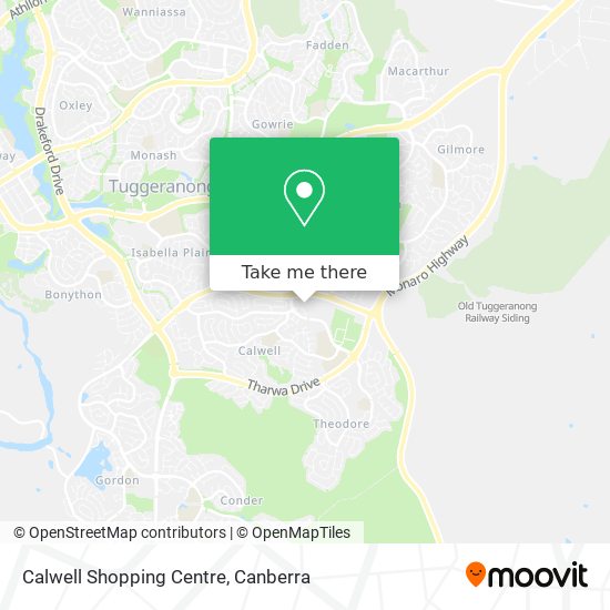 Calwell Shopping Centre map