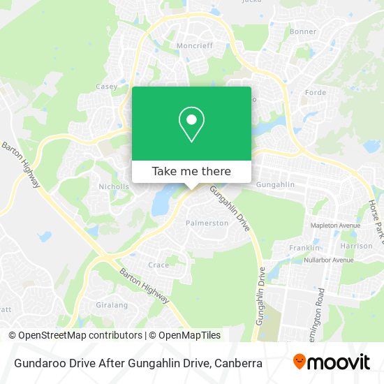 Gundaroo Drive After Gungahlin Drive map