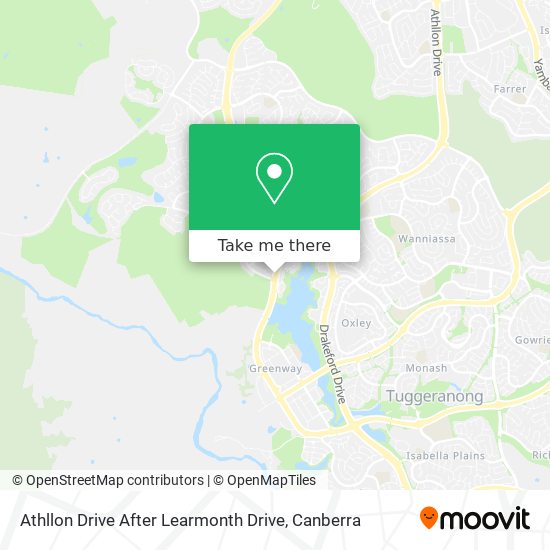 Athllon Drive After Learmonth Drive map