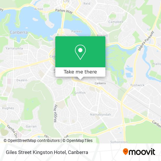 Giles Street Kingston Hotel map