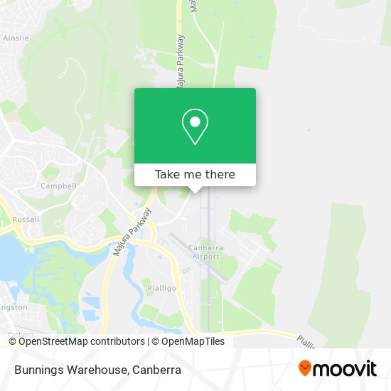 Bunnings Warehouse map