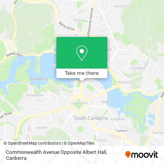 Commonwealth Avenue Opposite Albert Hall map