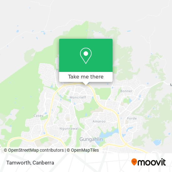 Tamworth map