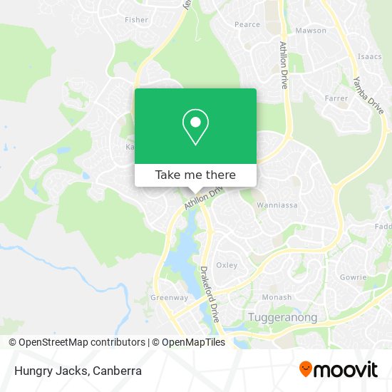 Hungry Jacks map