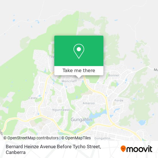 Bernard Heinze Avenue Before Tycho Street map